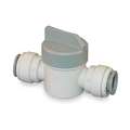 Multi-Turn Supply Stop: Straight Body, 3/8 in Inlet Size, 3/8 in Outlet Size, Push Inlet