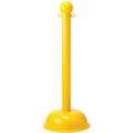 Brady Barrier Post, Height 41 in, Yellow, Post Material Polystyrene