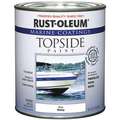 White Topside Paint, Gloss Finish, 100 sq. ft./gal. Coverage, Size: 1 qt.