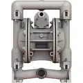Double Diaphragm Pump, 46 gpm Max. Flow, Buna N, Single Manifold Connection, 1 in