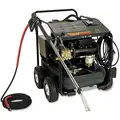 Mi-T-M Light Duty (0 to1999 psi) Electric Cart Pressure and Steam Washer, Hot, Steam Water Type, 2.0 gpm, 1