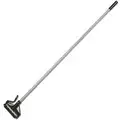 Ability One Wet Mop Handle, Side Gate Mop Connection Type, Gray, Fiberglass, 57" Handle Length