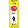 Lyle Traffic Sign, No Header, Recycled Aluminum, 36" Height, 12" Width