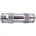 Union, Tube Fitting Material Nickel Plated Brass, Fitting Connection Type Tube, Tube Size 3/8 in