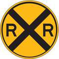 High Intensity Prismatic Aluminum RXR Traffic Sign; 30" H x 30" W
