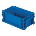 Orbis Straight Wall Container: 0.748 gal, 12 in x 7 3/8 in x 5 in, Stackable, 40 lb Load Capacity