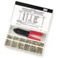 3M Wire Terminal Kit, Terminal Type: Non-Insulated, Number of Pieces: 214, Number of Sizes: 4