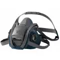 3M Half Mask Respirator: Rugged Comfort 6500, 0 Cartridges Included, Silicone, L Mask Size, Reusable