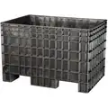 Buckhorn Bulk Container: 13.8 cu ft, 41 5/8 in x 28 3/4 in x 27 3/4 in, 2-Way Entry, Stackable