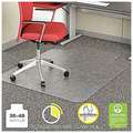 Traditional Lip Chair Mat, Clear, For Carpet with Padding Up to 1/4" Thick