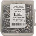 Stainless Steel Extended Prong Cotter Pin Assortment, Plain, 100 Pieces