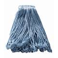 Rubbermaid Wet Mop: Synthetic, 28 oz. Dry Wt, Universal Headband Size, Blue