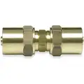 Barbed Hose Mender, Fitting Material Brass x Brass, Fitting Size 1/4" x 1/4 in