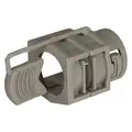 Raco Straight Nonmetallic Sheath Cable Connector, Thermoplastic, 3/4" NPT, Snap In Box Connection