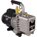 Refrigerant Evacuation Pump, Inlet Port Size 1/4" and 3/8" Flare, Displacement 3.0 cfm, 1/2 HP