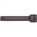 Wright Tool Impact Socket Extension, Alloy Steel, Black Oxide, Overall Length 10", Input Drive Size 1"