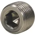 Hex Socket Plug: 304 Stainless Steel, 3/4" Fitting Pipe Size, Male NPT, Class 150