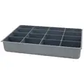 Imperial Gray Polyproplylene 16 Compartment Drawer Insert