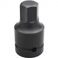 Wright Tool Impact Socket Bit, SAE, Drive Size 1", Overall Length 4-1/2", Tip Size 3/4", Hex