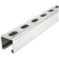 Strut Channel - Slotted: 304 Stainless Steel, 12 ga Gauge, 1 5/8" Overall Height, 4 ft. Overall Lg