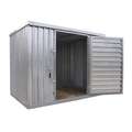 Outdoor Storage Building: 9 1/8 ft. x 12 3/4 ft. x 7 1/8 ft, 821.2 cu ft. Capacity, Gray