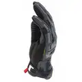 Mechanix Wear Impact Resistant Gloves, Synthetic Leather, D30, Armortex Palm Material, Black/Gray, 1 PR