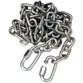 Safety Chain, 72in., Steel, Metallic Silver