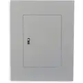 Square D Panelboard Cover: 44 in Lg, 1D698, 1, Door, Non-Vented, 42 Spaces, 225 A Amps, Steel, 20 in Wd
