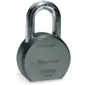 Master Lock Alike-Keyed Padlock, Open Shackle Type, 1-1/8" Shackle Height, Silver