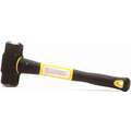 Westward Double Face Sledge Hammer, 4 lb. Head Weight, 1-1/2" Head Width, 14" Overall Length
