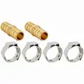 Brass, Stainless Steel Repair Kit with Cinch Clamps, PEX Connection Type, 5/8" PEX Size
