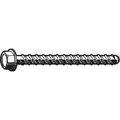 Hex Washer Screw Anchor, 3/8" Dia. x 3", Steel, Zinc Plated Fastener Finish