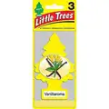 Little Trees Vanilla Scented Air Freshener Card with String, Yellow, 3 PK