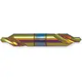 High Speed Steel Double End Drill/Countersink, Right Hand Cutting Direction, Spiral Flute Type