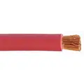 Westward Welding Cable, 1 AWG, Neoprene Insulation Material, Red, 10 ft.