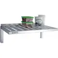 New Age Aluminum T-Bar Wall Shelf with 500 lb. Load Capacity; 24" D x 13" H x 60" W