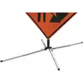 Dicke Portable Sign Stand, Aluminum, Sign Compatibility: Roll-Up, Fillable: No, Silver