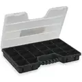 Adjustable Compartment Box, Black, 2-1/2"H x 12-13/16"L x 20"W, 1EA