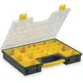 Compartment Box, Black/Yellow, 2-7/16"H x 13-3/16"L x 16-1/2"W, 1EA