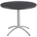 Cafeworks Round Cafe Table, Graphite Granite, Height: 30", Dia.: 42"
