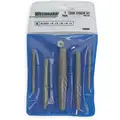 Screw Extractor Set, Carbon Steel, Number of Pieces 5, Impact Rated No