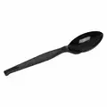 Dixie Medium Weight Disposable Spoon, Unwrapped Plastic, Black, 1000 PK