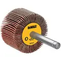 3/4" Mounted Flap Wheel With Shank, Aluminum Oxide, 3/4" Width, 60 Grit
