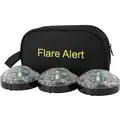 Flarealert LED Road Flare Kit, White, Operating Life 20 hr. Steady, 60 hr. Flashing, 1 Wattage