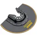 Dewalt Oscillating Tool Blade: 4 in Blade Wd, 1 3/4 in Blade Lg, Flush Cut, Universal Open-Back Connection