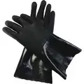 Chemical Resistant Gloves, Size XL, 13-3/4"L, Black, 1 PR