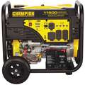 Champion Power Equipment Electric/Recoil Gasoline Portable Generator 9200W Gas Elec Start, 11,500 Surge Watts, 120VAC/240VAC
