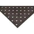 Apex Reversible Drainage Mat, 24" L, 3 ft. W, 3/8" Thick, Rectangle, Black
