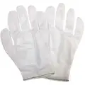 Inspection Gloves, White, Nylon, L, PK12