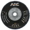Arc Abrasives 4-1/2" Flap Disc, Type 29, 60 Grit, Zirconia Alumina, 13300 RPM